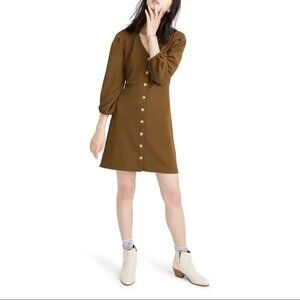 Madewell Brown Button-Front Dress